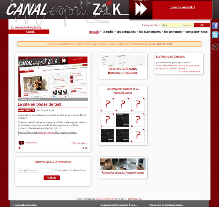 Site Canal Esprit Zik