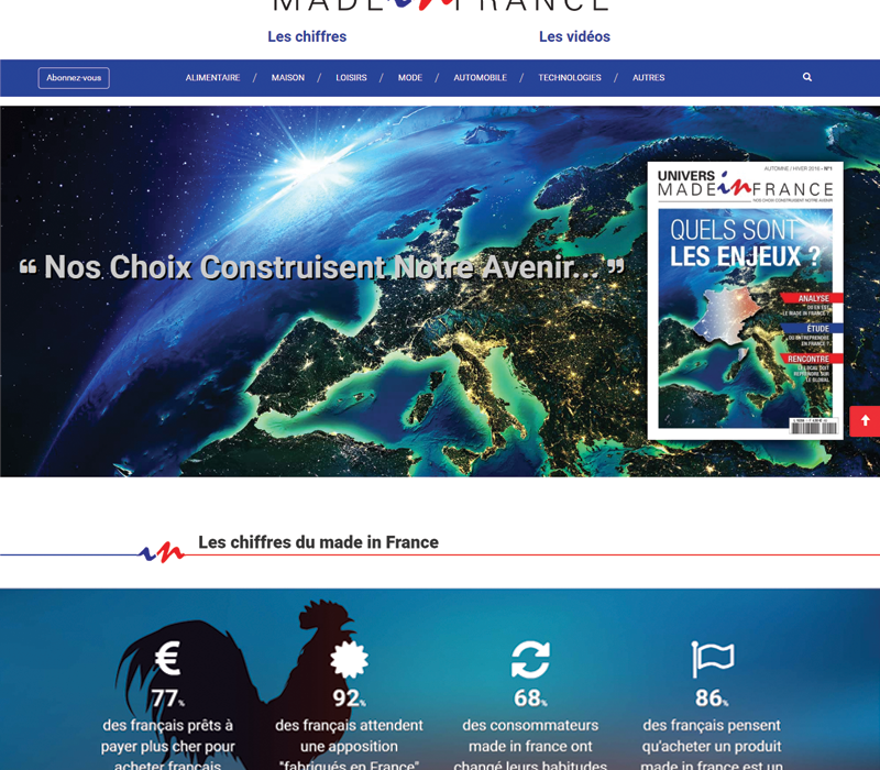 Site Univers Made in France