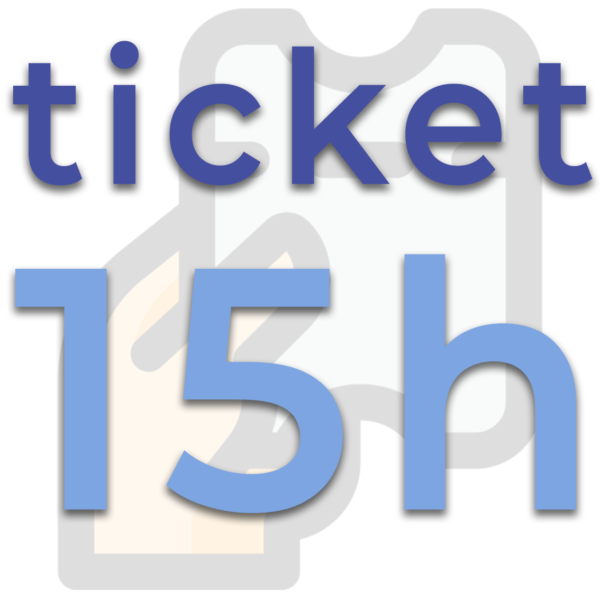 Ticket d'intervention de 15h